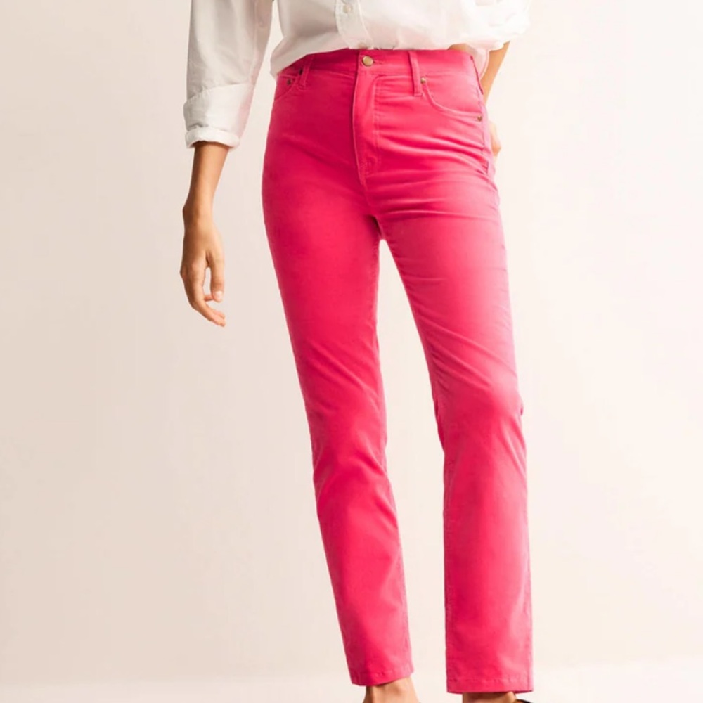 Boden Bright Pink Straight Leg Jeans